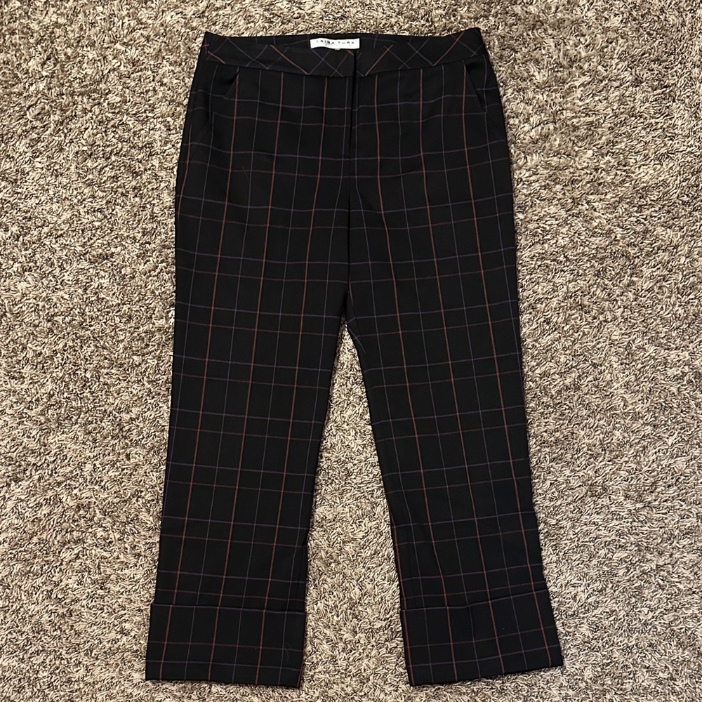 Trina Turk Plaid Banshee Dress Pants Size 8